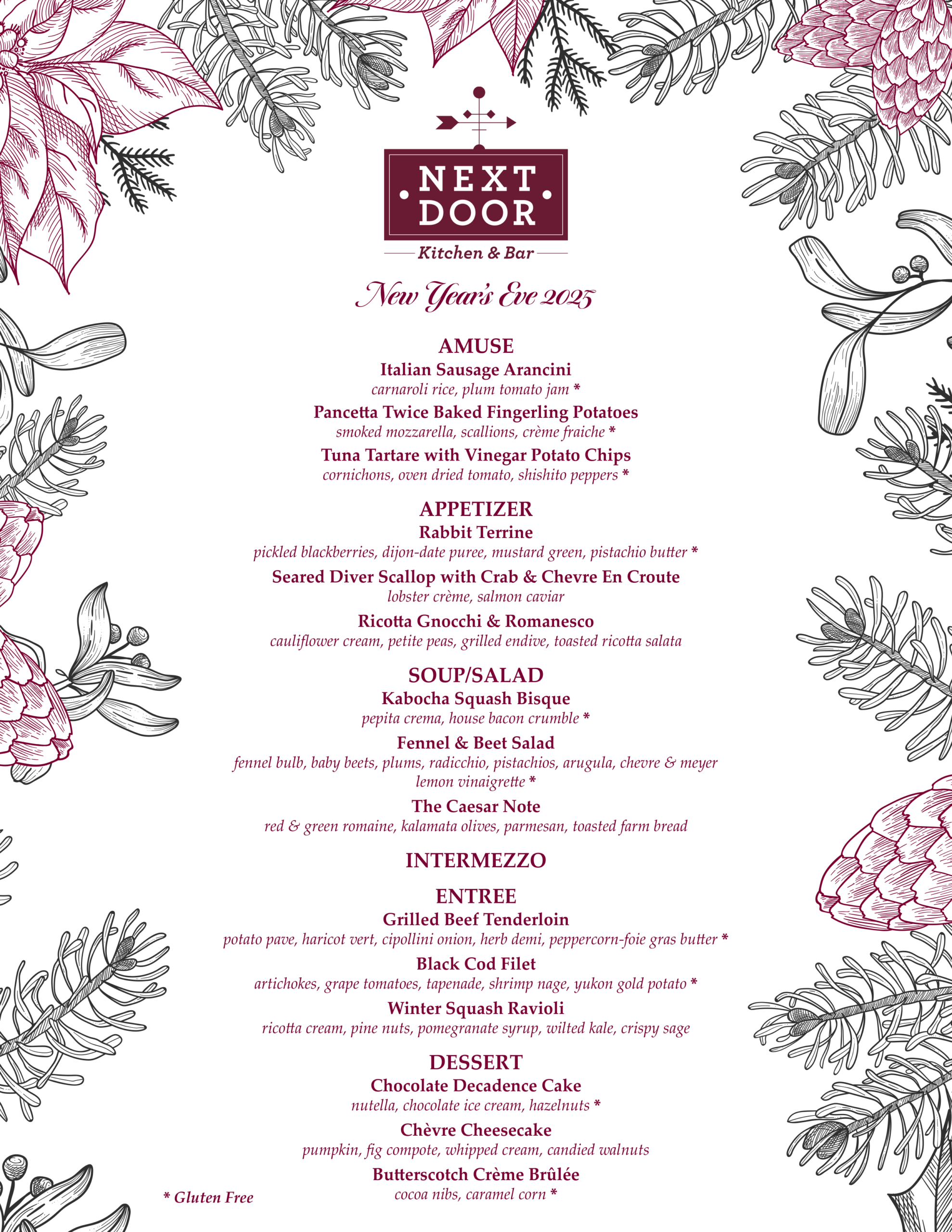 Next Door Kitchen & Bar Weekly Specials